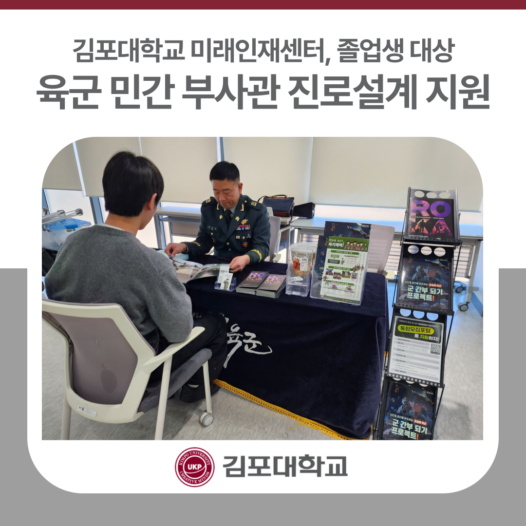 김포대학교 미래인재센터, 졸업생 대상 육군 민간 부사관 진로설계 지원